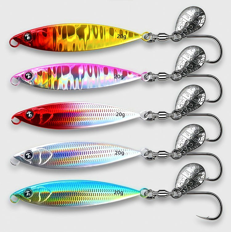Metal Jig with Blade and Single Hook, 10–40 g (0.35–1.4 oz) – product photo