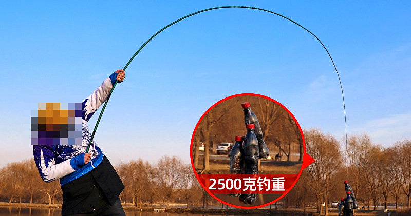 Telescopic Fiberglass Hand Pole, 2.7–7.2 m (8.9–23.6 ft) – product photo
