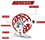 Lightweight All-Metal Spinning Reel, 50 mm Spool – product photo