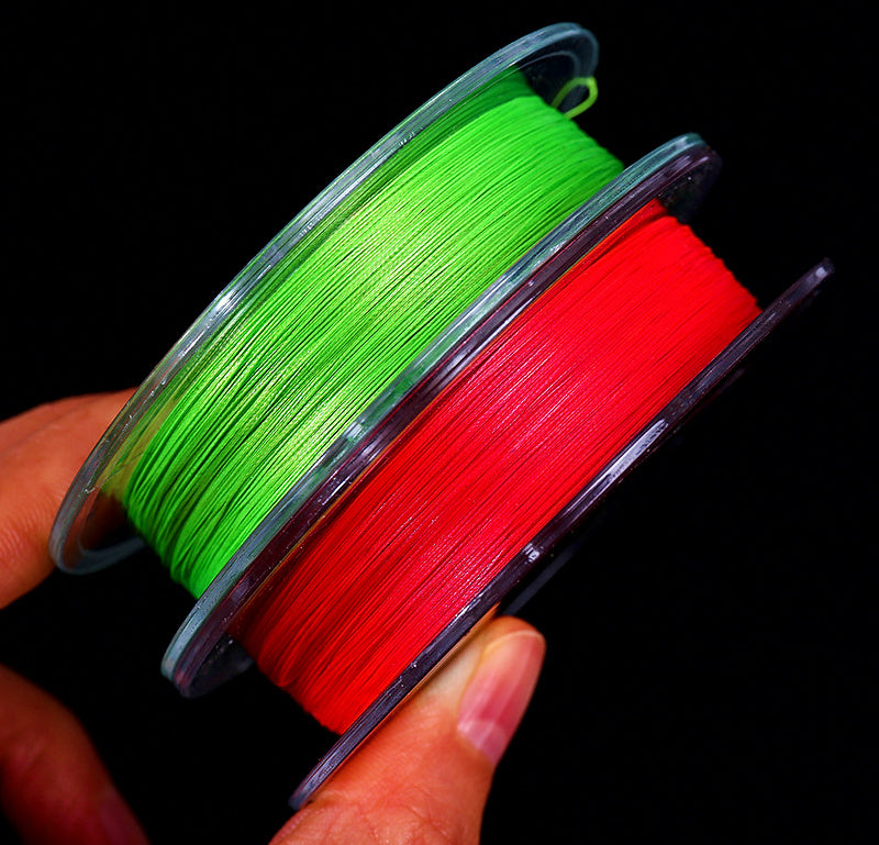 8-Strand Braided PE Line, 100 m (109 yd), Red or Green – product photo