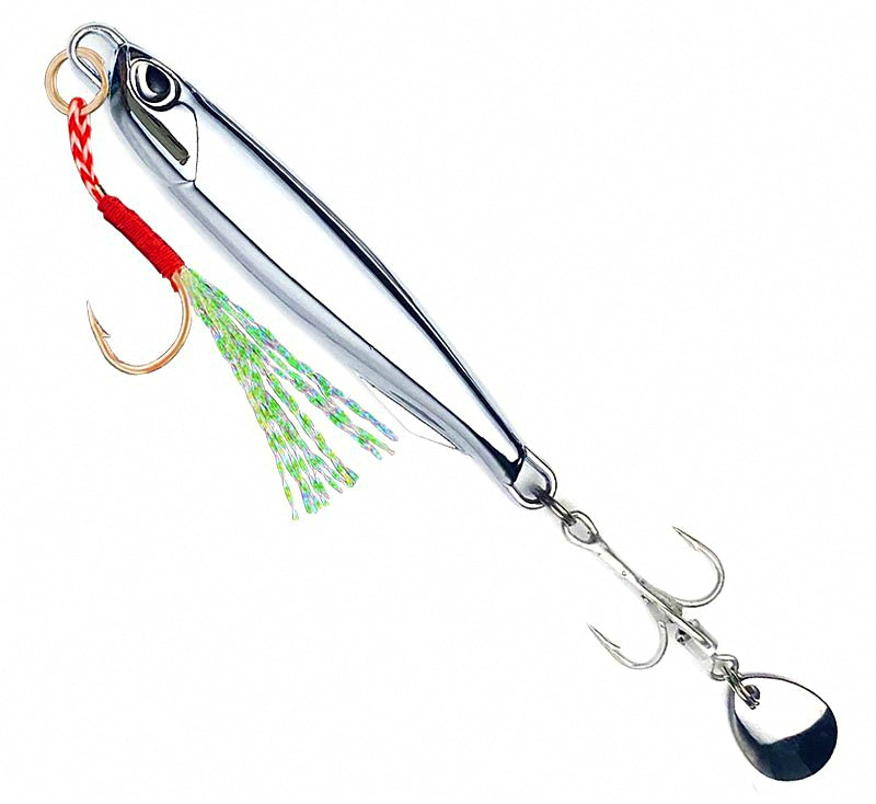 Chrome Casting Jig w/ Treble Hook, 7–80 g (0.25–2.8 oz) – product photo