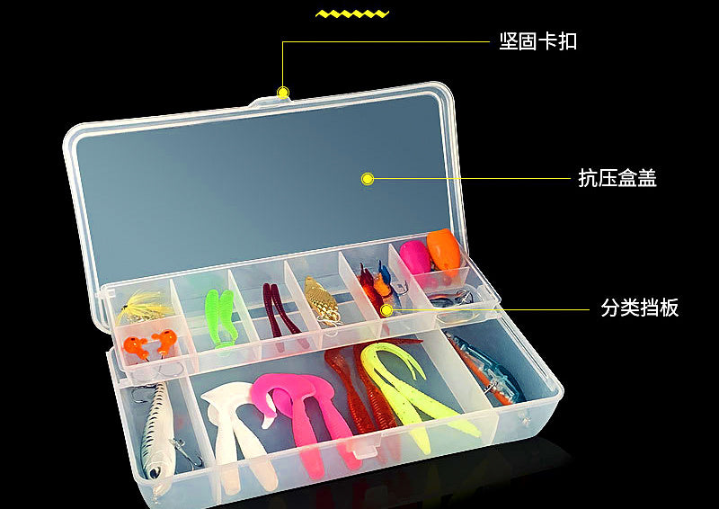 Plastic Tackle Box, Lure & Jig Storage Cases – product photo