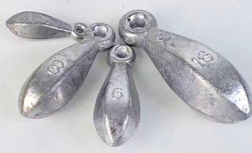 Bank Sinker with Eye, Lead, 1/8 to 20 oz (3.4–563 g) – product photo