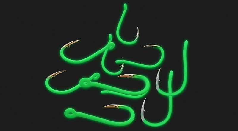 Glow Tube Chinu Hooks, Barbed, Ringed, Sizes 0.8–15 (10 pk) – product photo