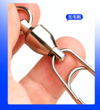 Stainless Ball Bearing Swivel, Oval Double Ring, #0–#8 – product photo