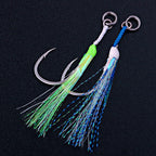 Single Hook Metal Jig, Barbed, 3-Pack, Sizes 1/0–4/0