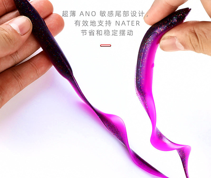 Eel-Style Soft Swimbait w/ Lead Head Hook, 15 & 20 cm – product photo