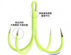 Four-Prong Barbless Hooks with Glow Squid Skirt, 10 Pack – product photo
