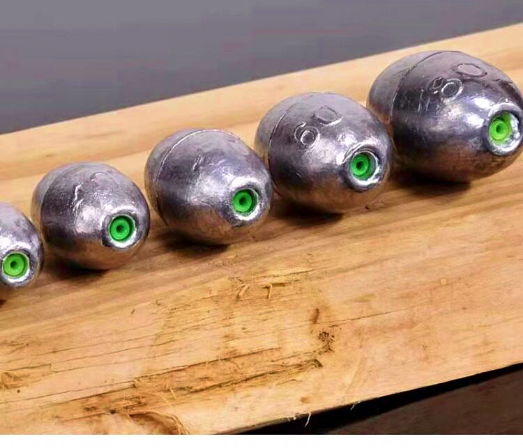 Olive Sinker, Plastic Core, 5 Pack, 0.35–2.8 oz (10–80 g) – product photo
