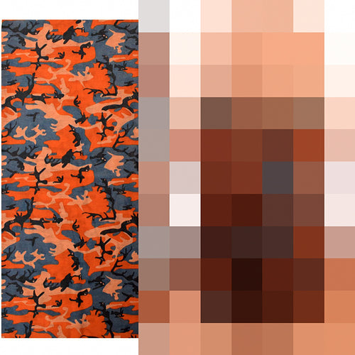 Camo Neck Gaiter Face Cover, UV Sun Protection, 25x50 cm – product photo