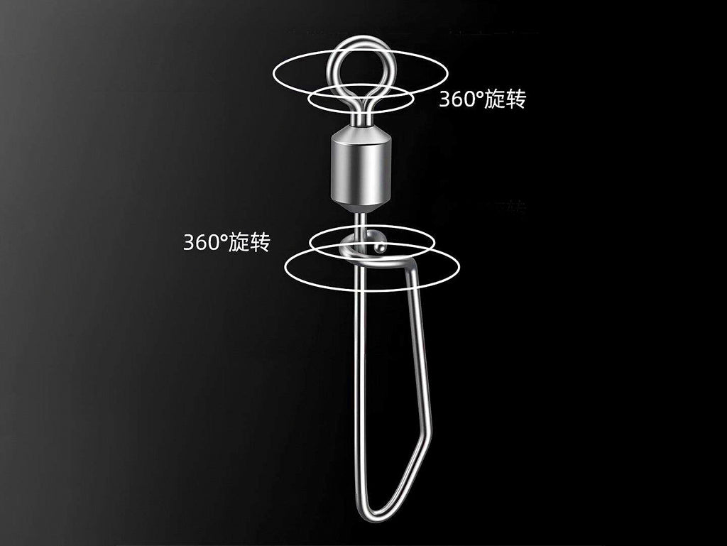 Stainless Swivel Snaps for Squid Jigs & Lures, 30 Pack – product photo
