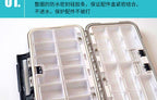 Waterproof Mini Tackle Box, Double-Layer Small Parts Organizer – product photo