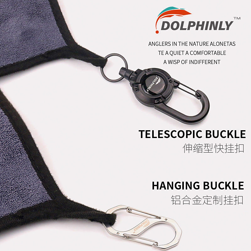 Fishing Hand Towel with Clip, Absorbent Wipe-Down Towel – product photo