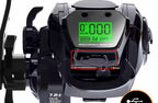 Digital Display Baitcasting Reel, USB Rechargeable, Depth Alarm – product photo
