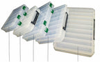 Double-Sided Lure Box for Wooden Shrimp Baits, 10-18 Compartments – product photo