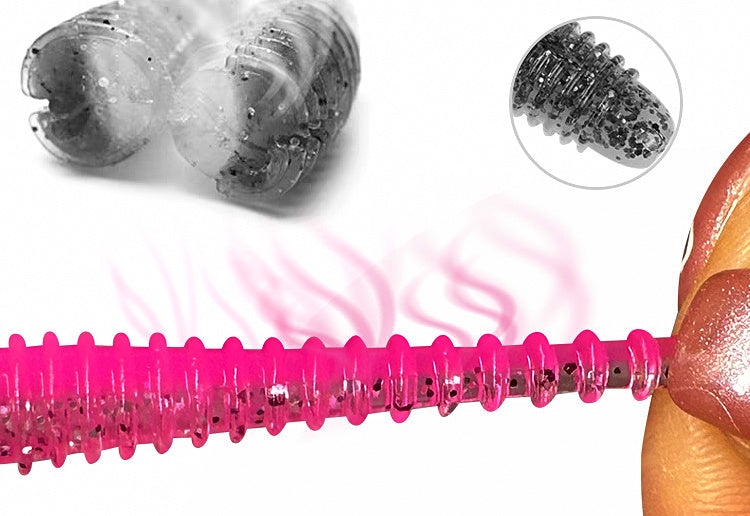 Ribbed Paddle Tail Soft Swimbait, 5.5 & 6.5 cm (2.2 & 2.6 in) – product photo