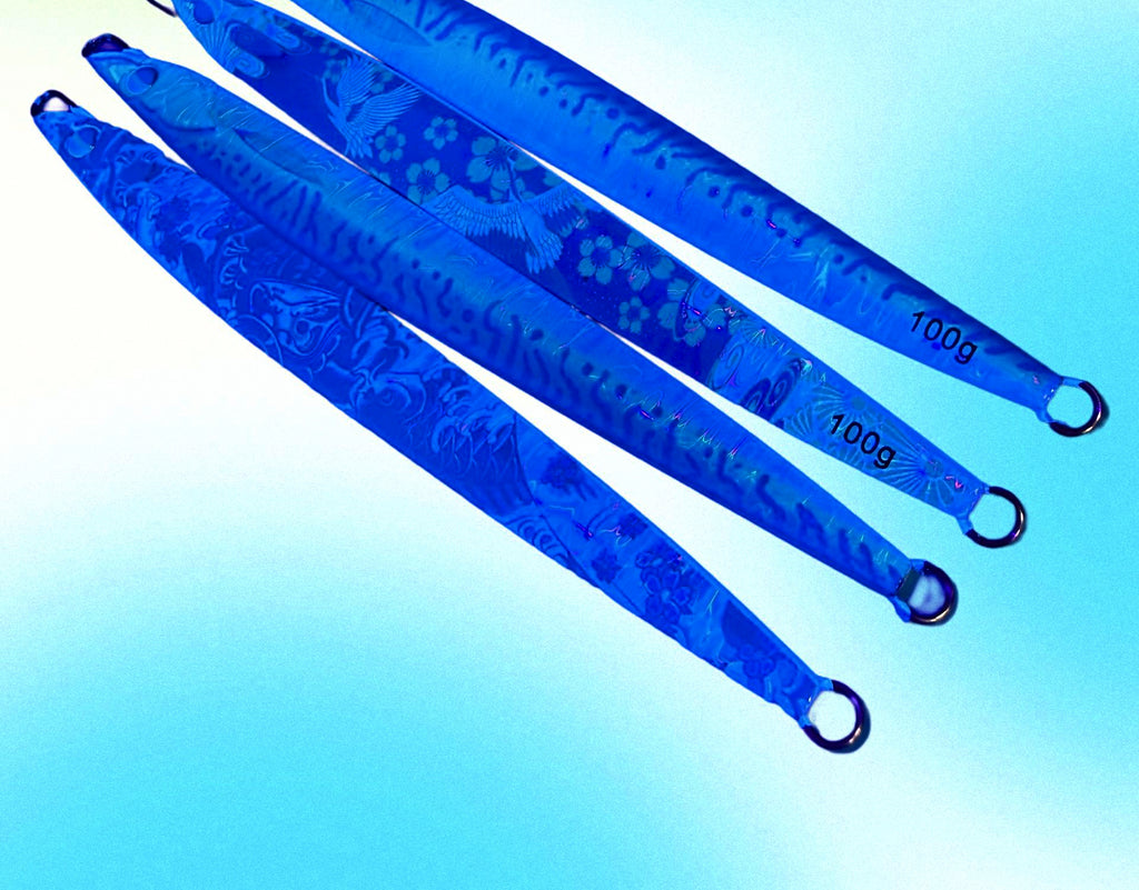 Fast Sinking Metal Jig, 100–120 g (3.5–4.2 oz), UV Glow – product photo