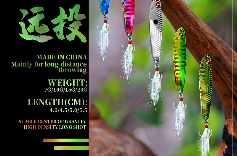 Casting Metal Jig with Treble Hook, 7–20 g (0.25–0.7 oz) – product photo