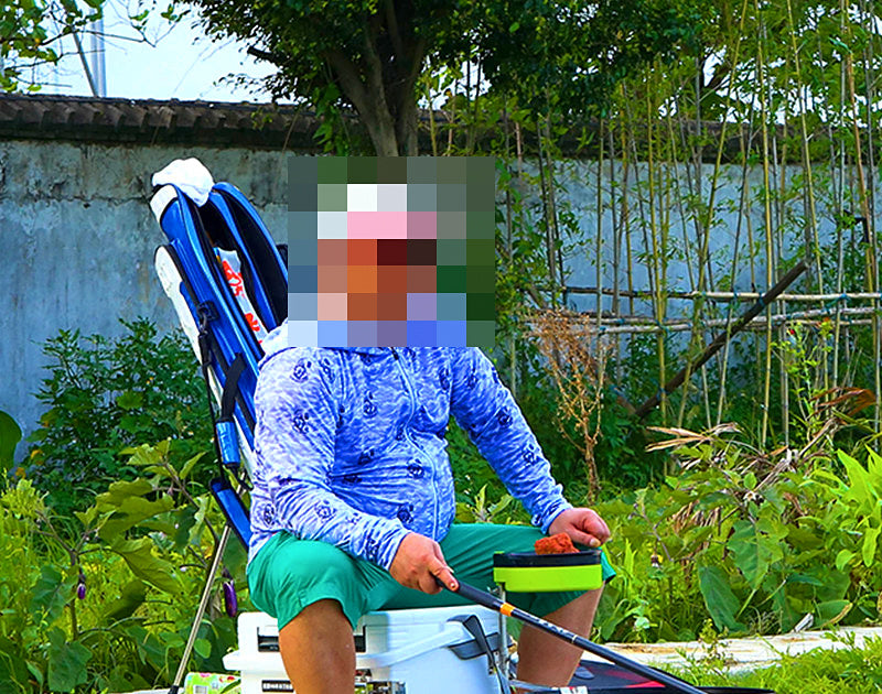 Men's Camo Long Sleeve Sun Protection Fishing Shirt – product photo