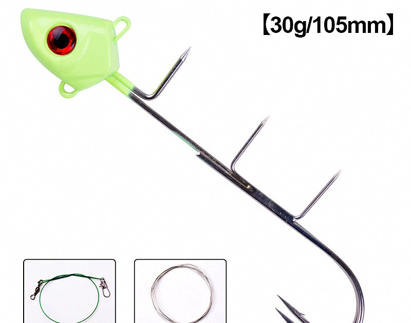 Glow Cutlassfish Jig with Assist Hooks, 15–250 g (0.5–8.8 oz) – product photo