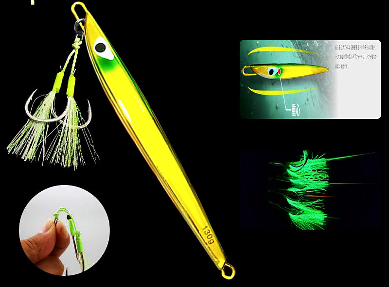 Mirror Plated Glow Metal Jig, 100–150 g (3.5–5.3 oz) – product photo