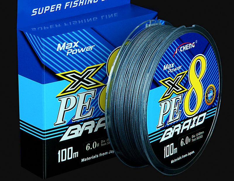 PE Braided Fishing Line, 100 m (109 yd), 4 or 8 Strand – product photo
