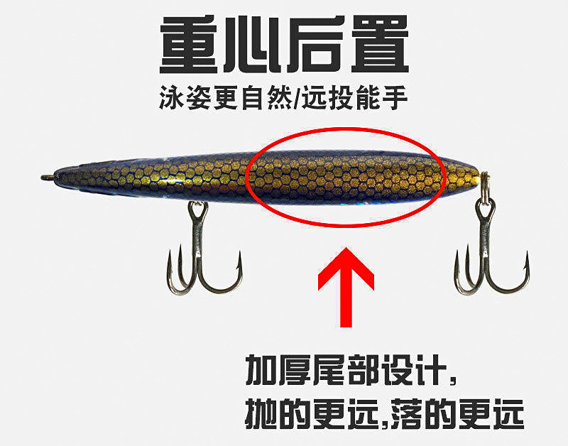 Sinking Pencil Lure, 10 g and 14 g (0.35 oz, 0.49 oz) – product photo