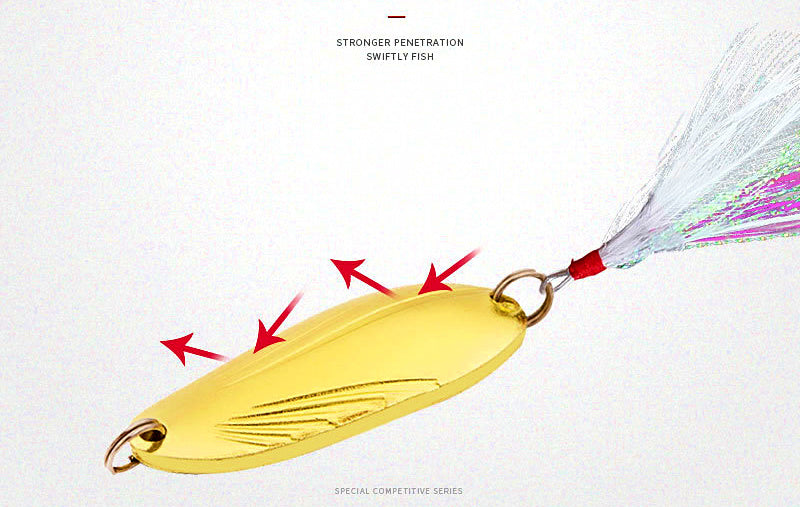 Scallop Pattern Casting Spoon, 2.5–15 g (0.09–0.5 oz) – product photo