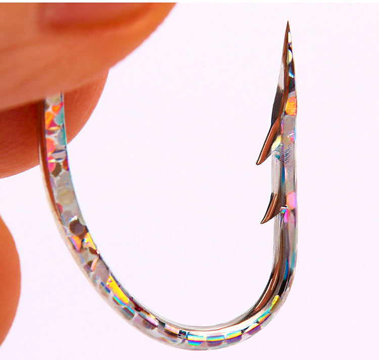 Long Shank Cutlassfish Hooks, Size 3/0, High Carbon Steel – product photo