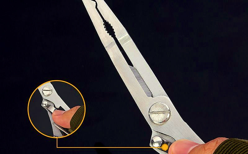 Stainless Steel Straight Nose Fishing Pliers, 16–21 cm (6.3–8.3 in) – product photo