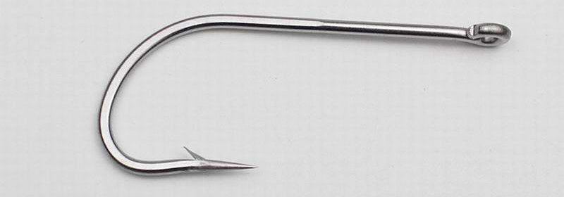 Stainless Steel Barbed Hooks, 100-Pack, Sizes 1/0–10/0 – product photo