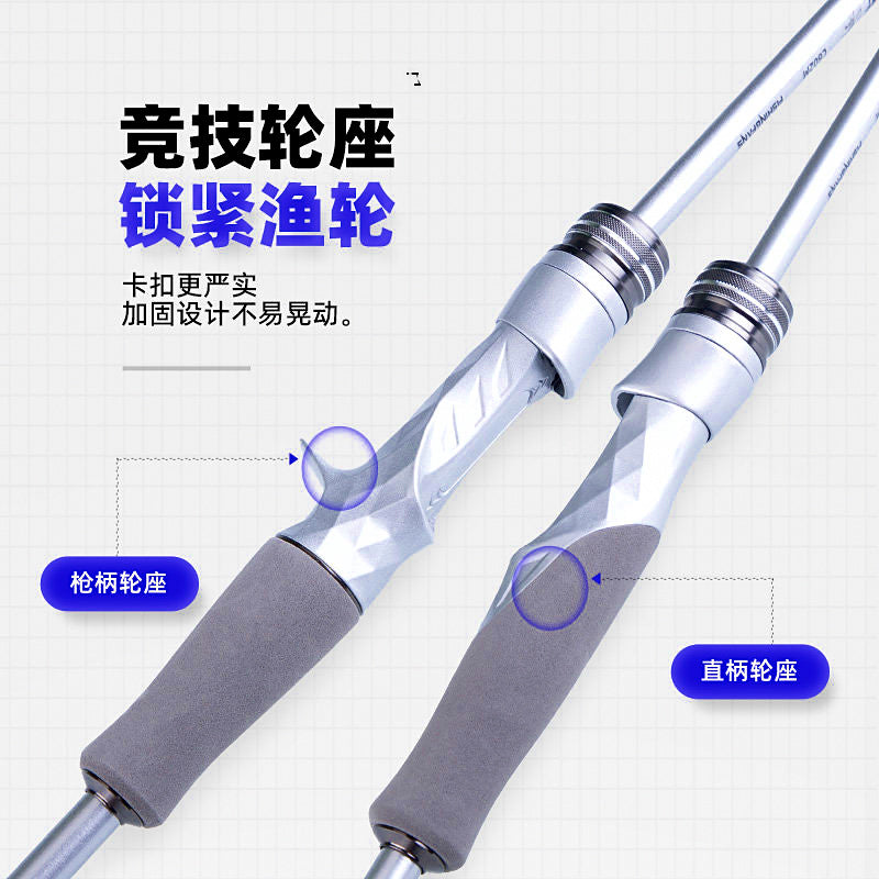 Medium Fast Carbon 2-Piece Lure Rod, 1.8–2.28 m (5.9–7.5 ft) – product photo