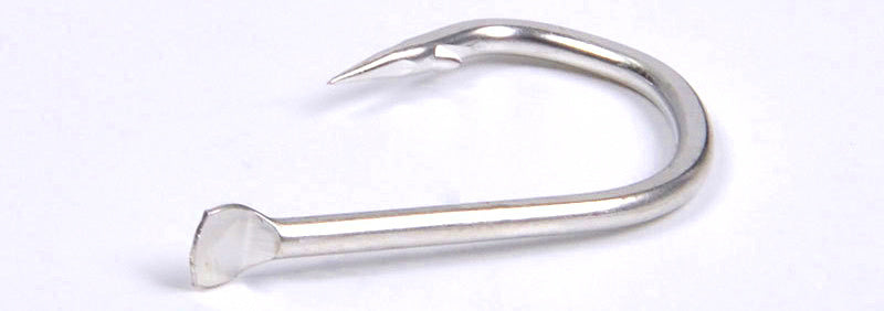 Barbed Long Shank Saltwater Hooks, Sizes 1/0–4/0 – product photo