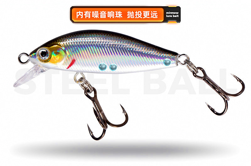 Slow Sinking Micro Minnow Lure, 5 cm, 3.3–4.5 g (0.12–0.16 oz) – product photo