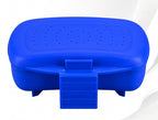 Belt-Hang Live Bait Box, Vented Worm Container, Blue – product photo
