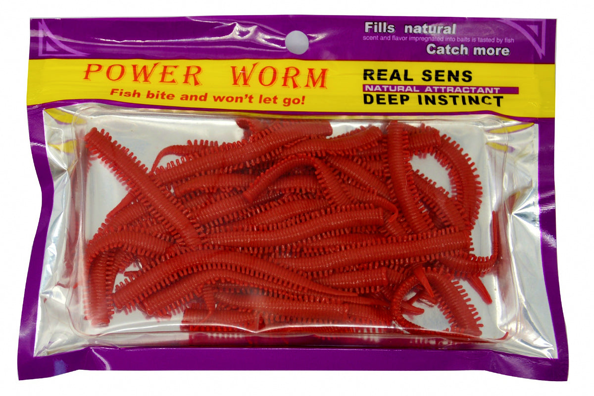 Bionic Sandworm Soft Bait, Dark Red, Bulk or Packs – product photo