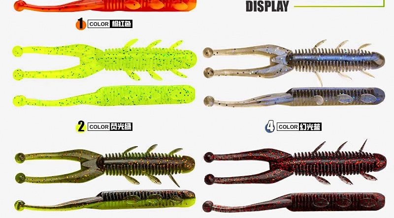 Floating Shrimp Soft Bait, 6.5 & 7.5 cm (2.5 & 3 in) Ned Rig – product photo