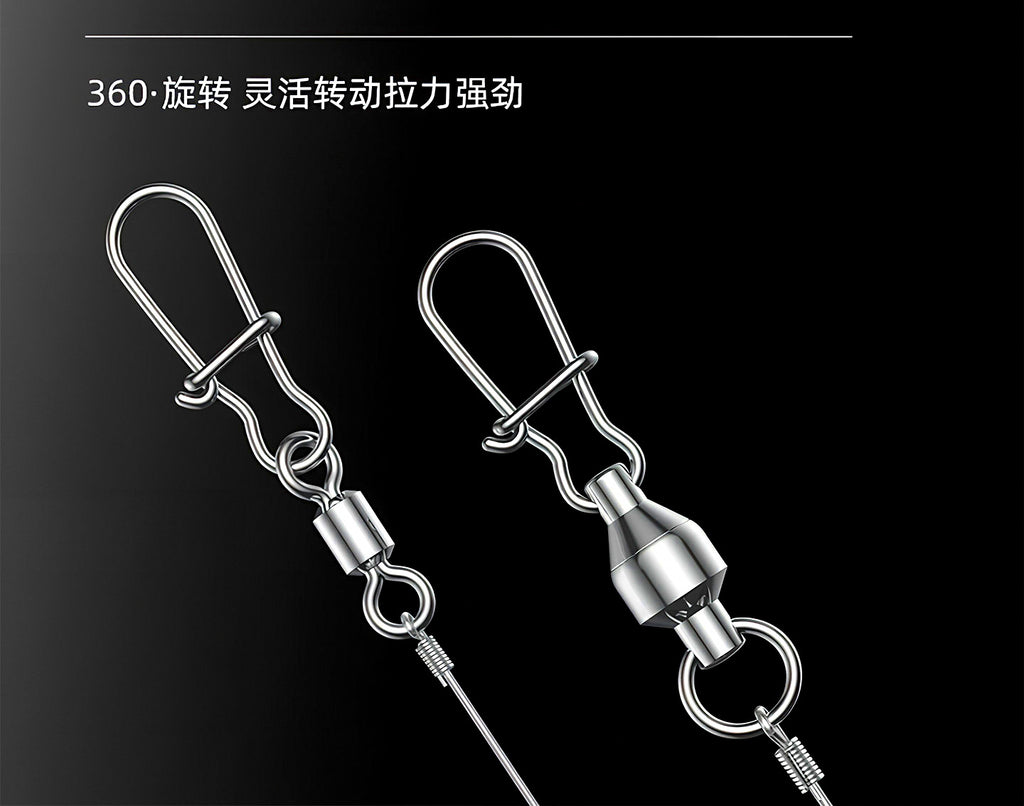 3-Hook Carbon Line Boat Fishing Rig, Sizes #6–#11 – product photo