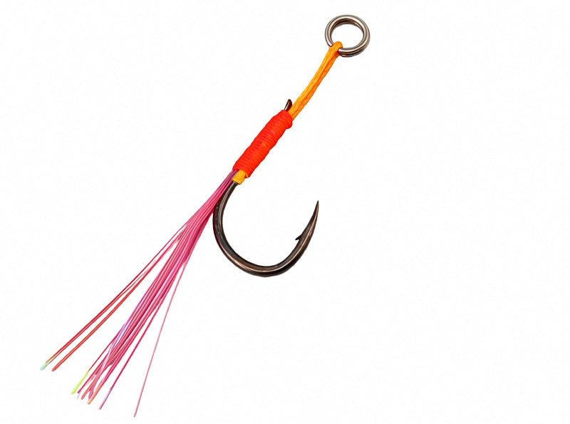 Hand-Tied Flash Thread Barbed Single Hooks, 20 Pack – product photo