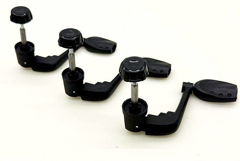 Folding Reel Handle, Size 200, Plastic, with Nut – product photo