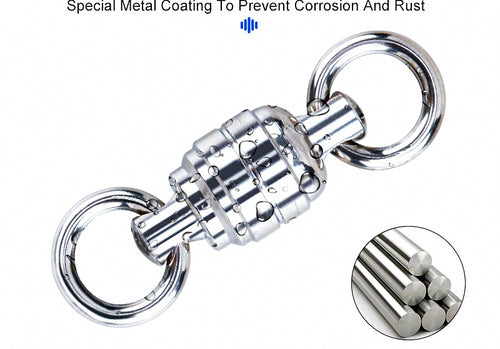 Ball Bearing Swivel, Stainless Steel, 5 Pack (Sizes #0–#7) – product photo