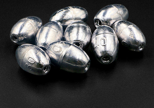 Lead Olive Sinker, Through-Hole, 0.35–198 g (0.012–6.98 oz) – product photo