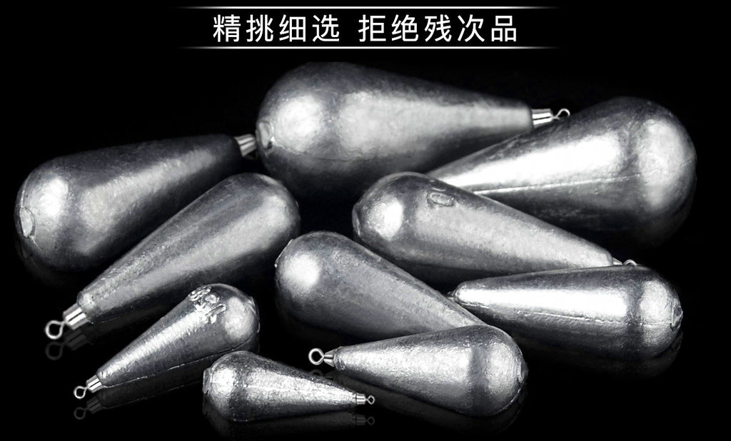 Teardrop Lead Sinker with Eyelet, 0.35–5.3 oz (10–150 g) – product photo