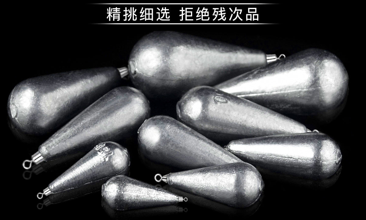 Teardrop Lead Sinker with Eyelet, 0.35–5.3 oz (10–150 g) – product photo