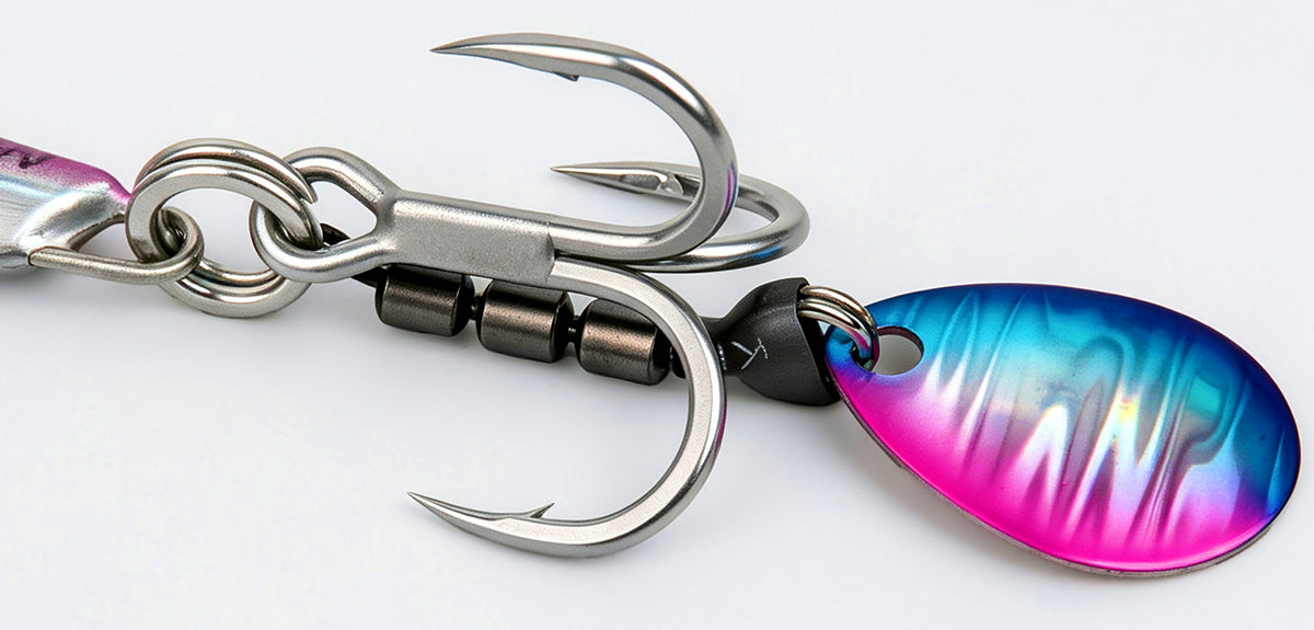 Spinner Blade Treble Hooks, 4X/5X Strong, 2-Pack – product photo