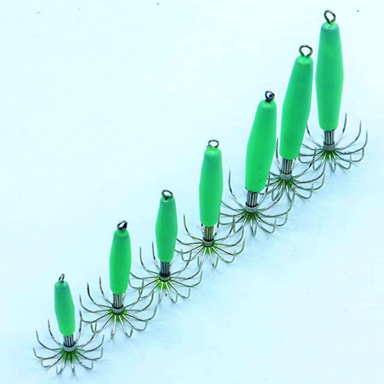 Glow Squid Jig, 12-Prong, 9–110 g (0.3–3.9 oz) – product photo