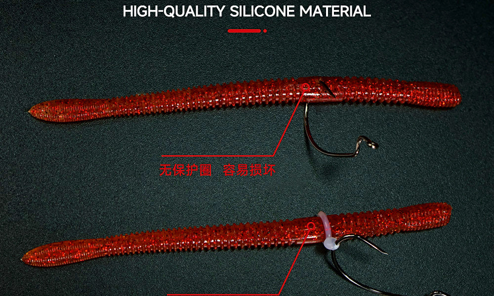 Silicone O-Rings for Wacky Rig Soft Baits, 30 pcs – product photo