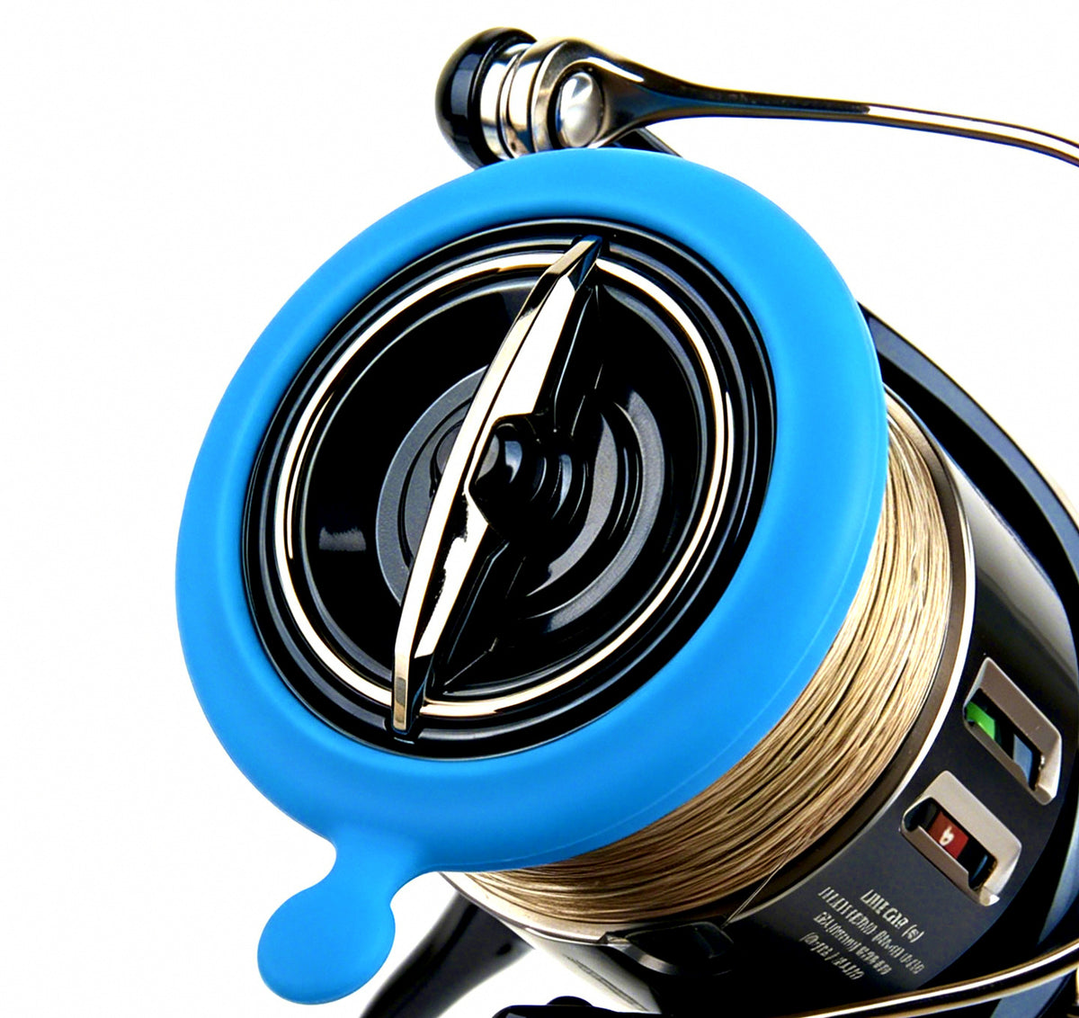 Silicone Spinning Reel Spool Cover & Line Stopper, 2 or 5 Pack – product photo