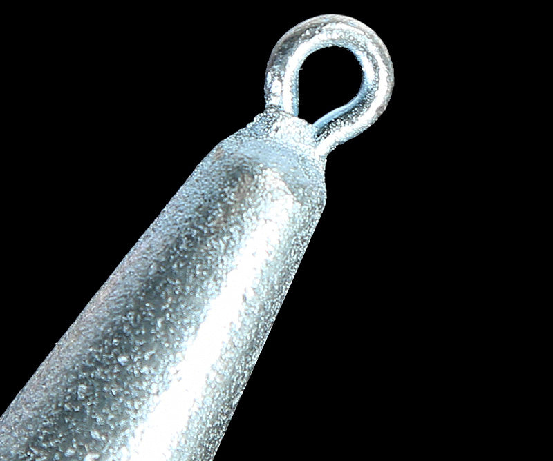 Galvanized Iron Shark Fin Sinkers, 3.5–17.6 oz (100–500 g) – product photo