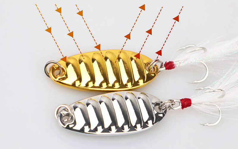 Casting Spoon Lure, 2–20 g (0.07–0.7 oz), Silver or Gold – product photo